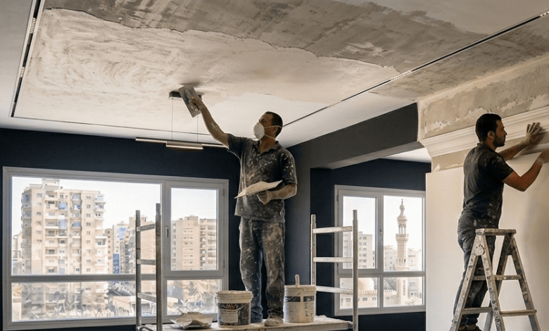 أعمال المصيص والكرانيش – تشطيب الأسقف باحترافية
