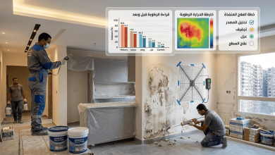 رطوبة الحيطان بعد التشطيب – السبب الحقيقي والحل من تجربة شغل