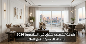 شركة تشطيب شقق في المنصورة 2026 كل ما تحتاج معرفته قبل التعاقد