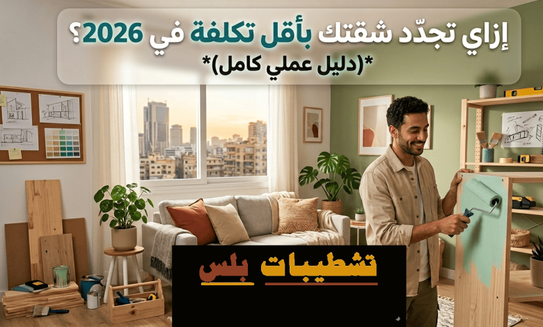 تجديد شقة قديمة 2026 بتصميم مودرن وتشطيبات عصرية